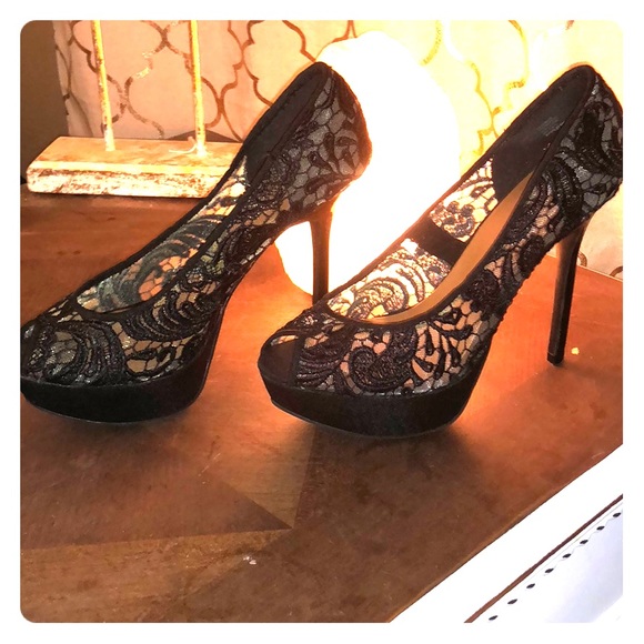 Mix No. 6 Shoes - Sexy Black Lace heels 👠🖤 size 8.5